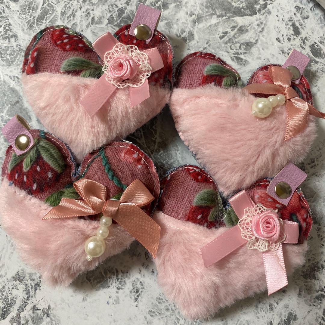 いちごパフェ★デニムリメイクチャーム★お取置き