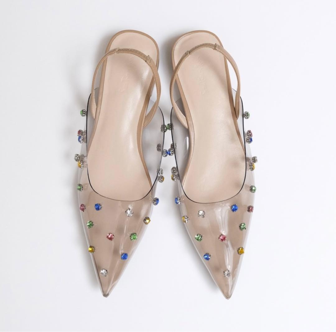 【最値下げ】searoomlynn ビジュークリアミュール　新品