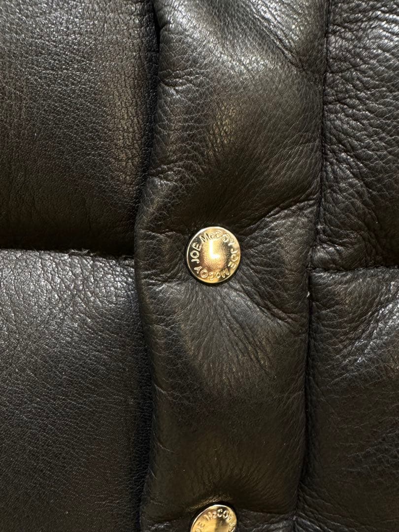 【希少サイズ】REAL McCOY DOWN VEST / DEERSKIN