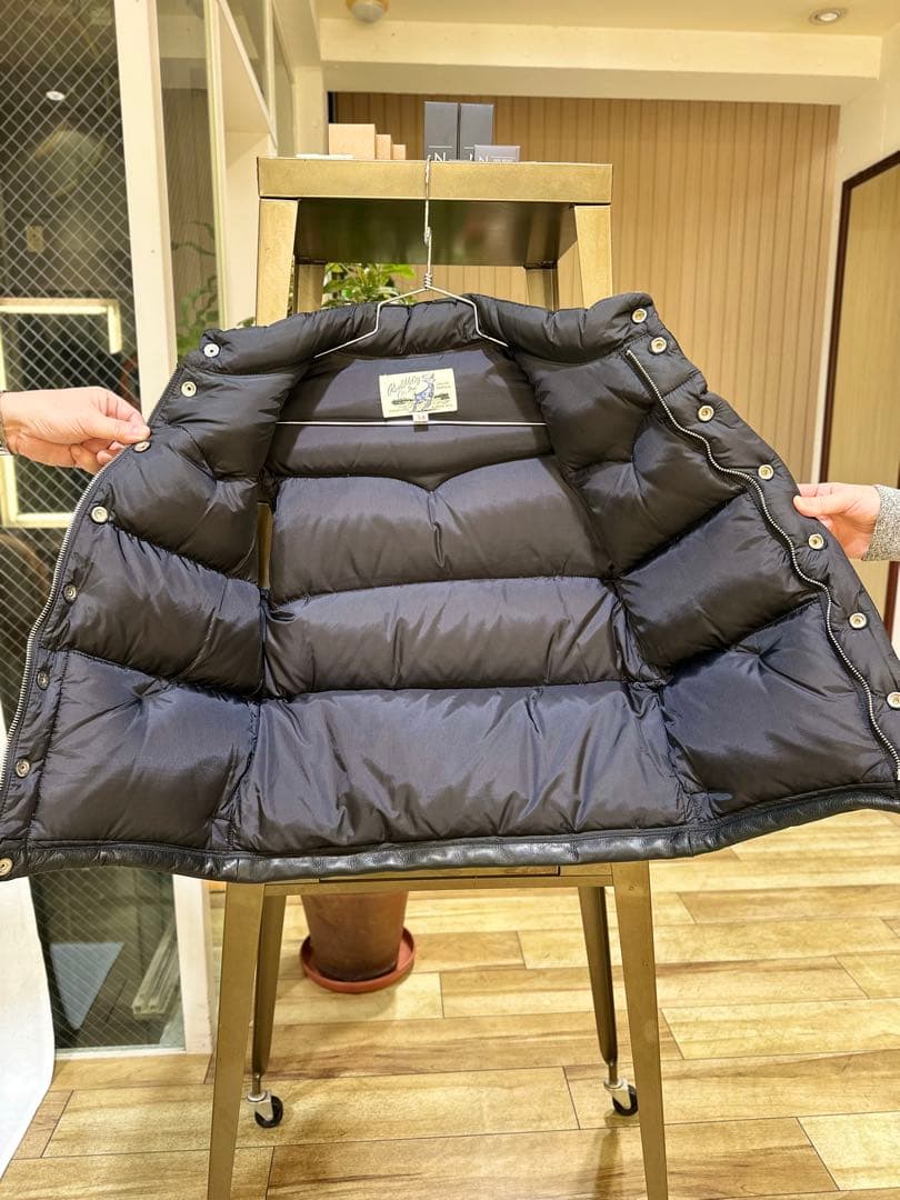 【希少サイズ】REAL McCOY DOWN VEST / DEERSKIN