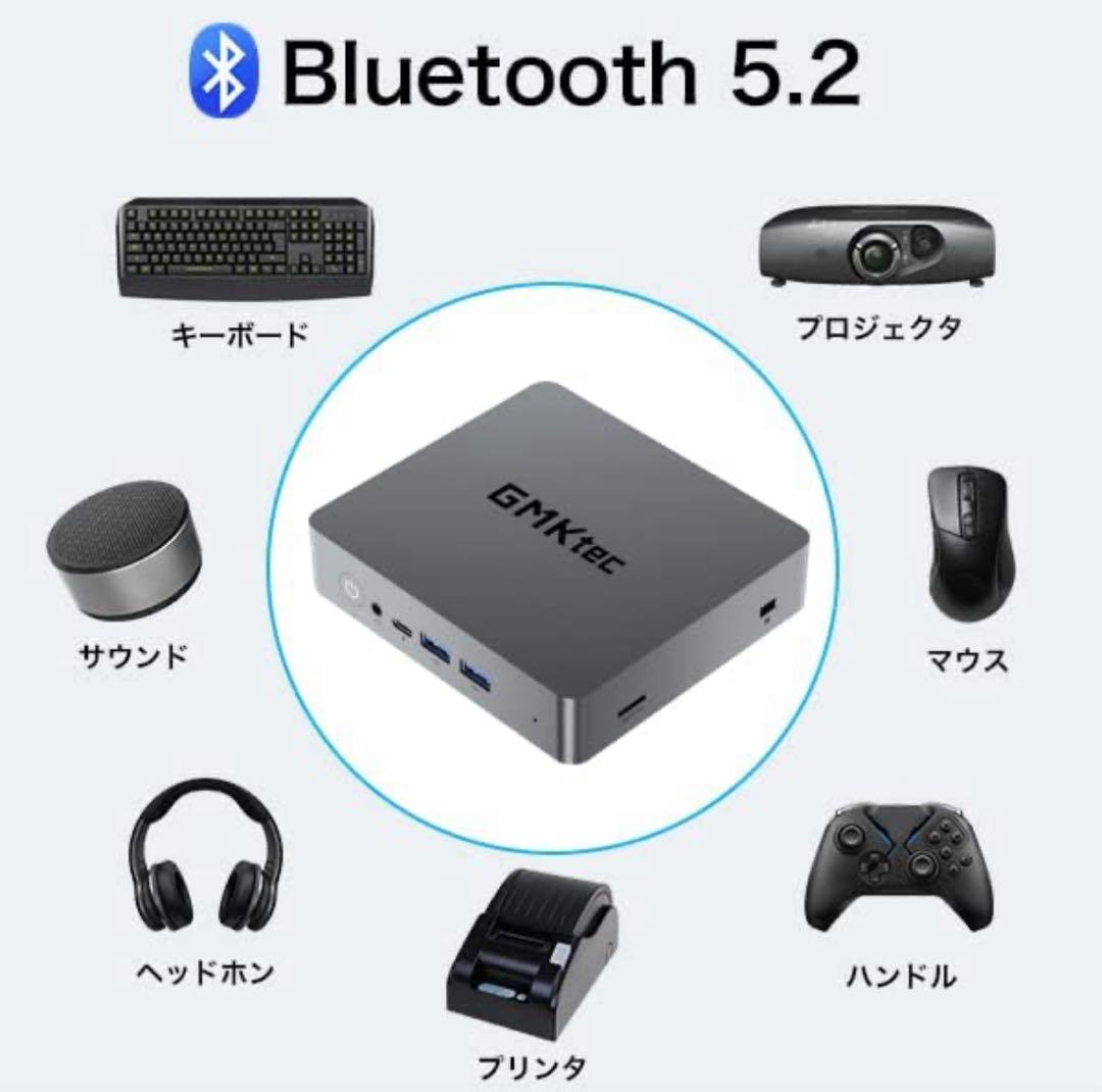 極美品 GMKtec ミニPC Ryzen5 16GB 512GB