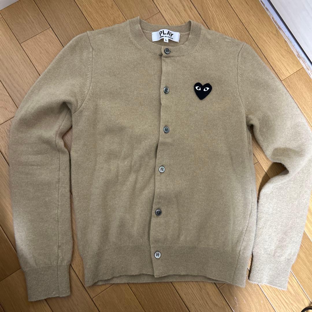 PLAY COMME des GARÇONS ベージュ カーディガン L