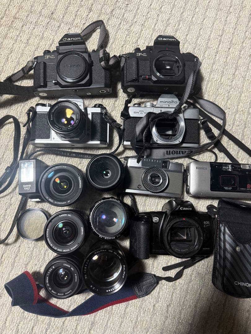 フィルムカメラセット 6台 レンズ付き　ジャンク扱い