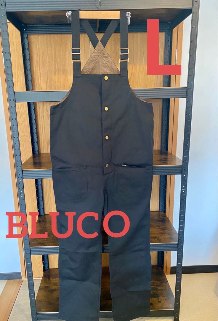 bluco ブルコ　オーバーオール　Lサイズ　ブラック