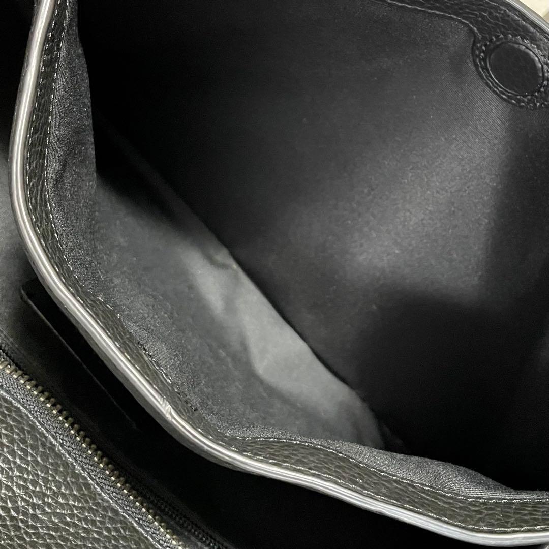 美品 COACH コーチ ハミルトン ペブルドレザー トートバッグ ブラック