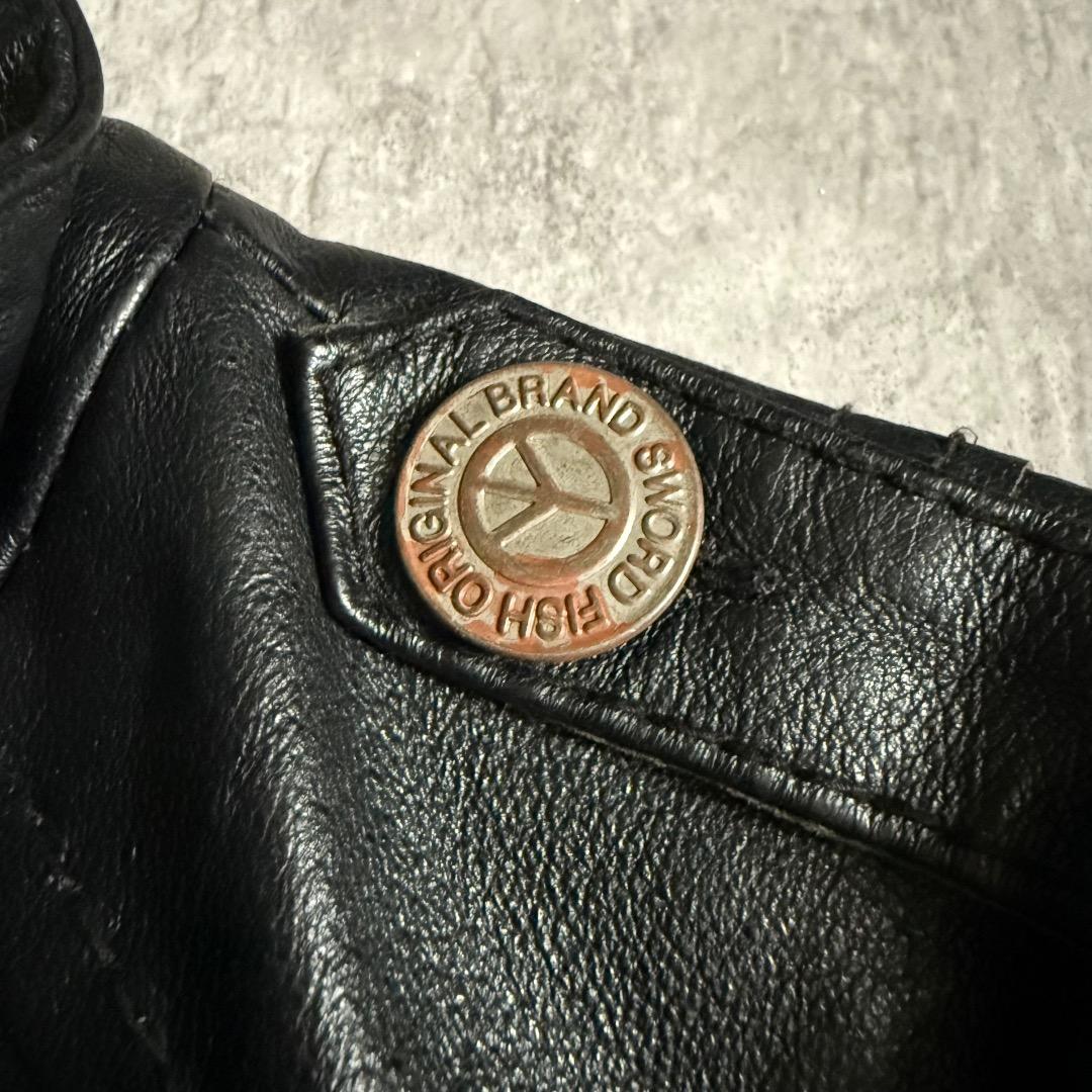 SWORDFISH シングルレザージャケット ギミック y2kグランジ 平成