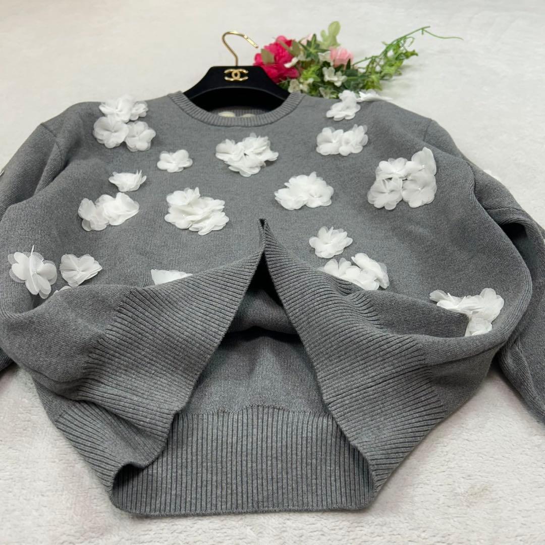 K125 新品未使用 F ユナイテッドアローズ ニット グレー レディース