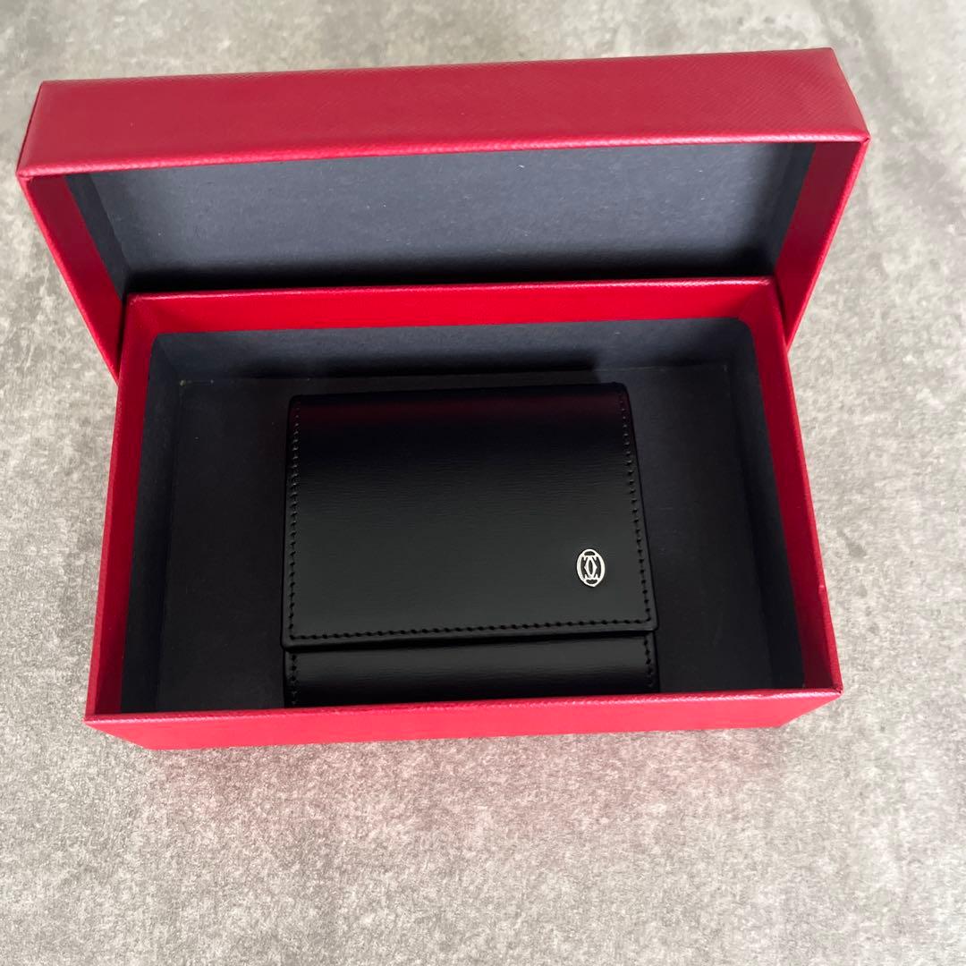 新品未使用 Cartier パシャ ケース パース カーフレザー 黒