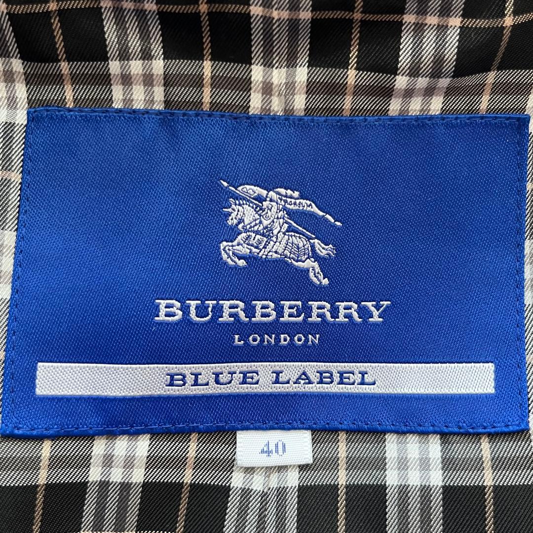 美品✨BURBERRY ブルーレーベル ダッフルコート チェック　ホースロゴ