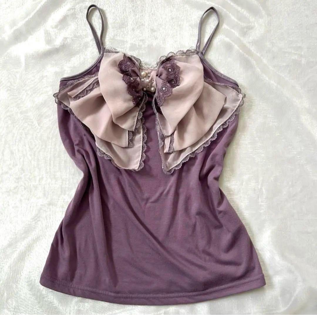 アクシーズファム ビックリボンキャミソール フェアリーグランジ y2k