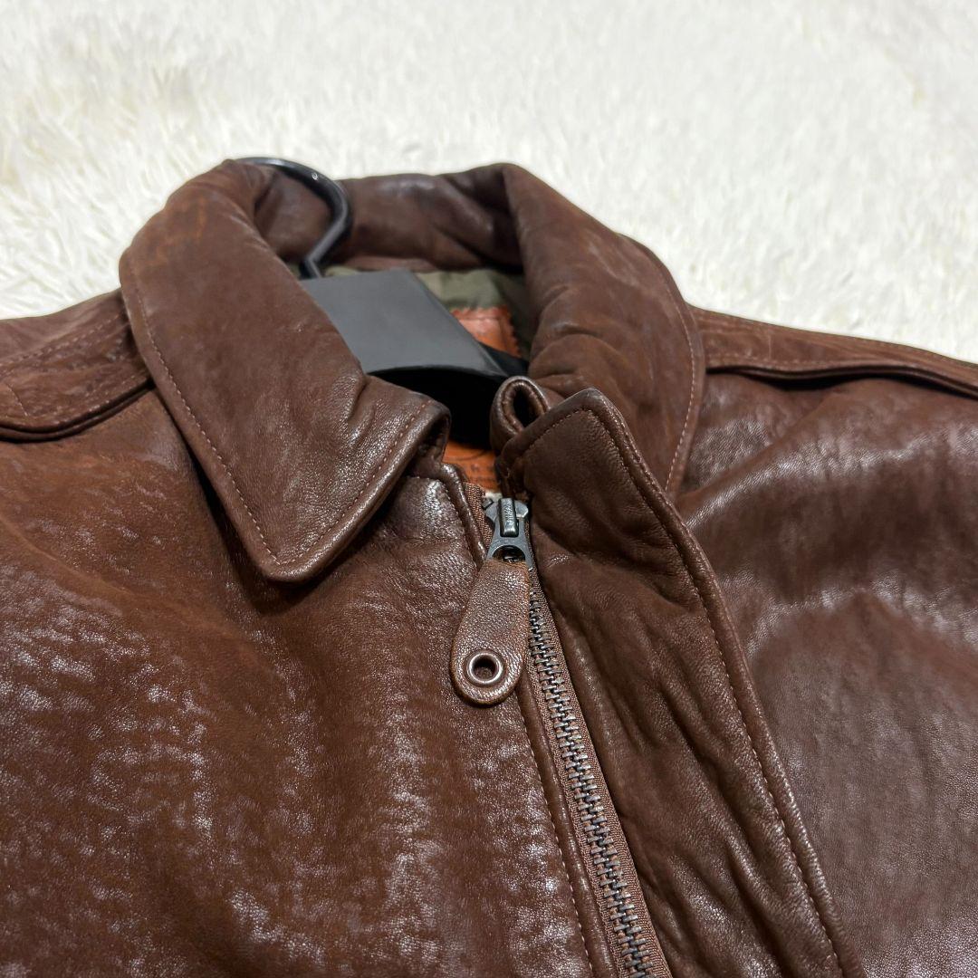 美品✨️Lサイズ ゴールデンベア A2 レザージャケット フライトジャケット
