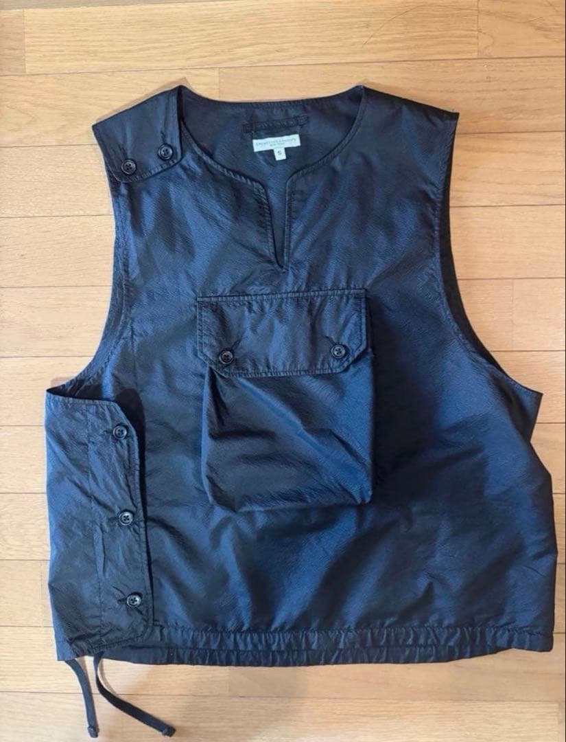 Engineered Garments フロントポケット ナイロンベスト（S）