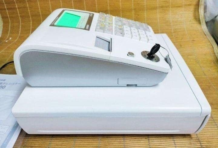 カシオレジスター　TE-400　フル設定無料　美品PC連携売上管理　107777