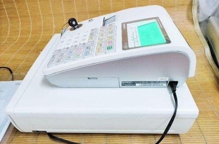 カシオレジスター　TE-400　フル設定無料　美品PC連携売上管理　107777