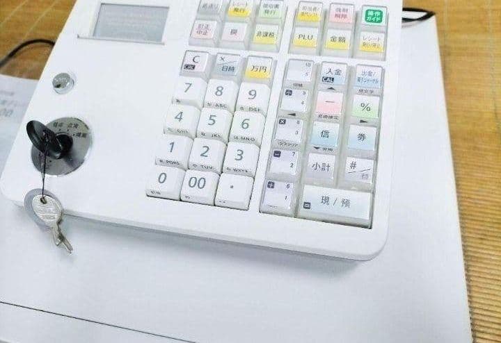 カシオレジスター　TE-400　フル設定無料　美品PC連携売上管理　107777