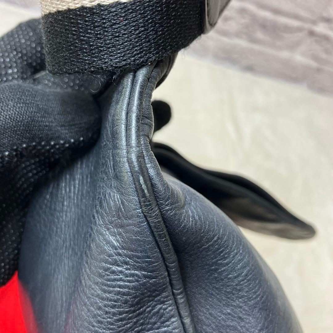 バリー トレインスポッティング 本革 レザー メッセンジャーバッグ ブラック