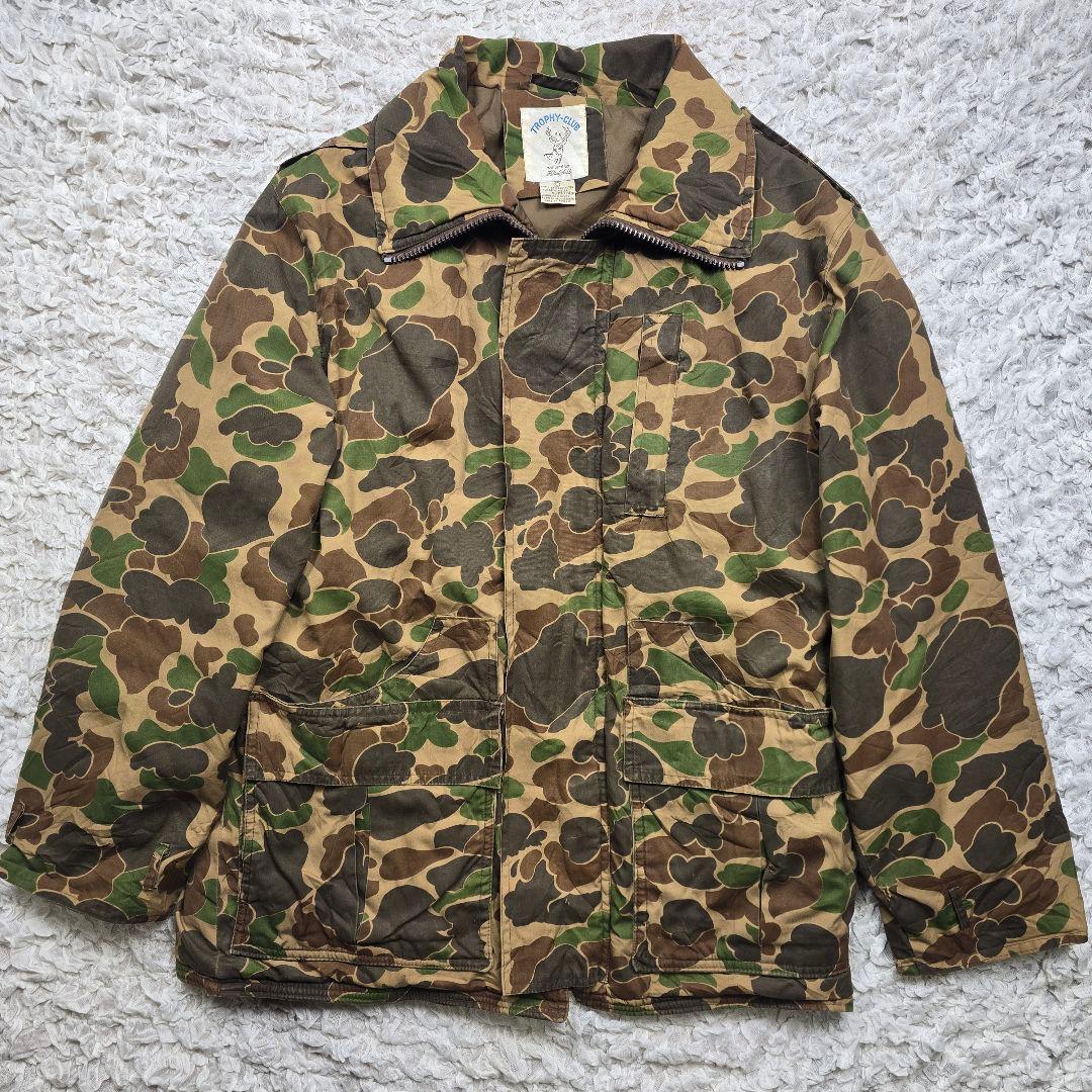 90s ダックハンターカモ カモ柄 マウンテンパーカー ハンティング フードなし