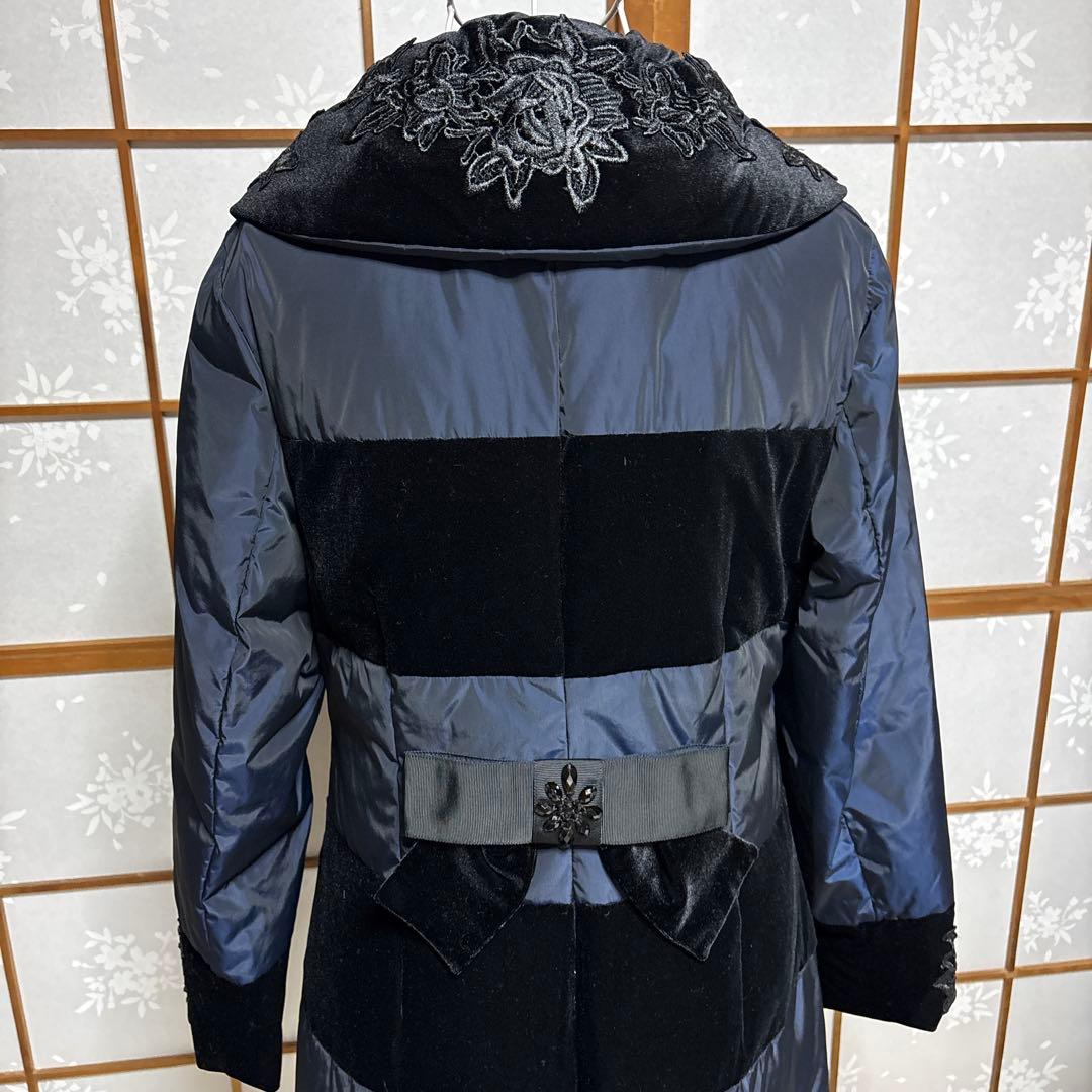 豪華ダウンコ－トsuper beauty 刺繍ビジュ－付きsize42