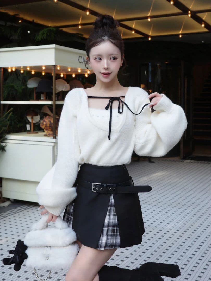 Darich ダーリッチ アシメレイヤードニットトップス 新品♡