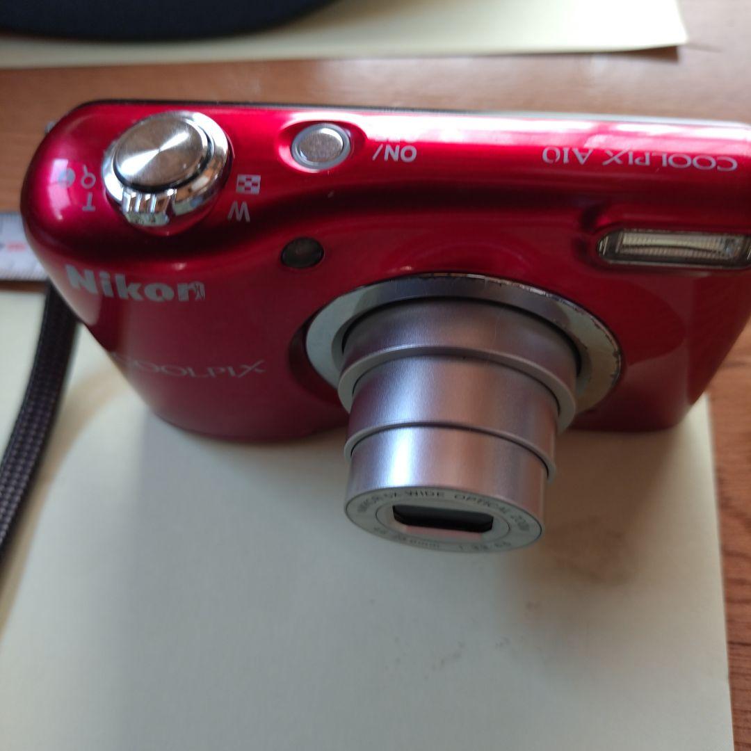 No.1334 Nikon COOLPIX 赤黒 コンパクトデジタルカメラ