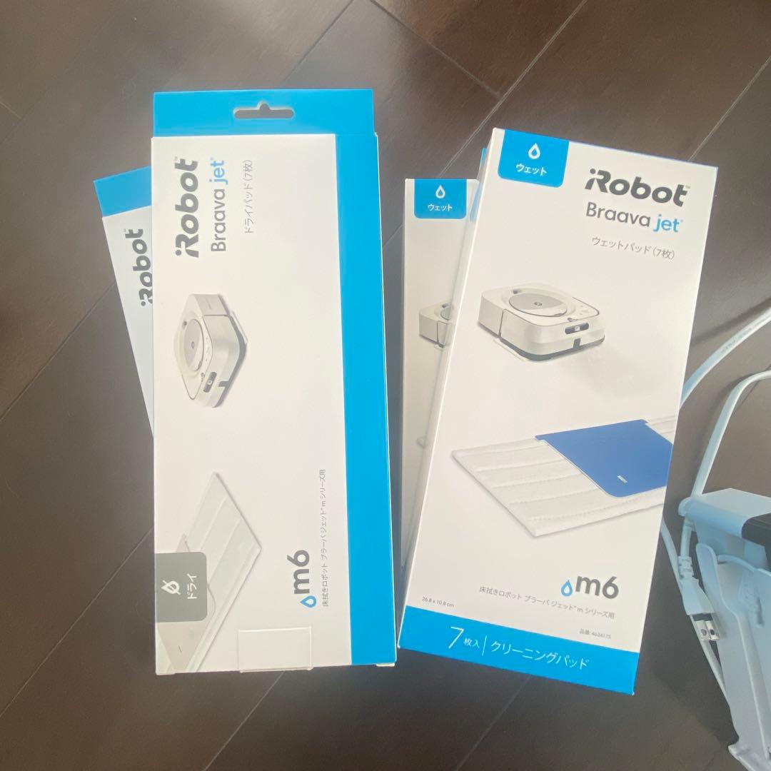 iRobot Braava jet m6 本体 クリーニングパッド付き　ブラーバ