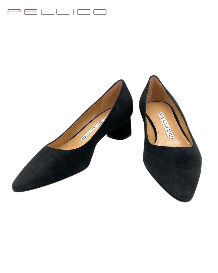 【未使用】PELLICO NEBI ベロアヒールパンプス 35.5