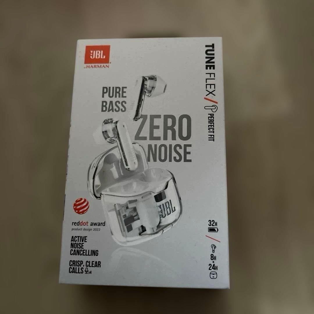 JBL TUNE FLEX GHOST ワイヤレスイヤホン ホワイト