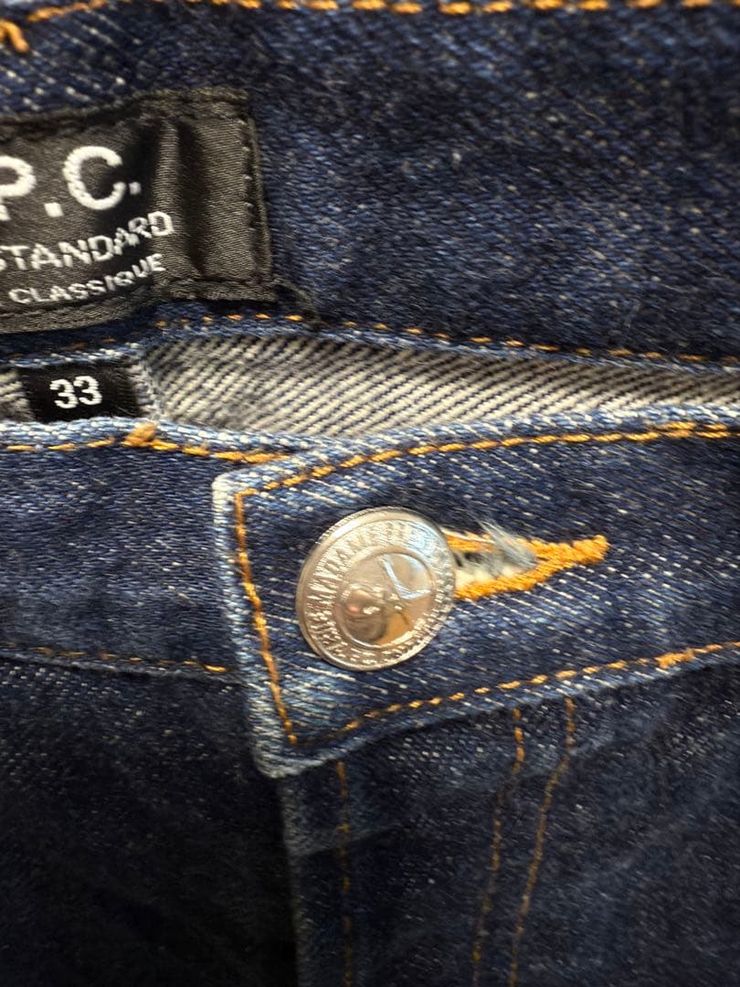 A.P.C. New Standard サイズ33 赤耳セルビッチ 濃紺
