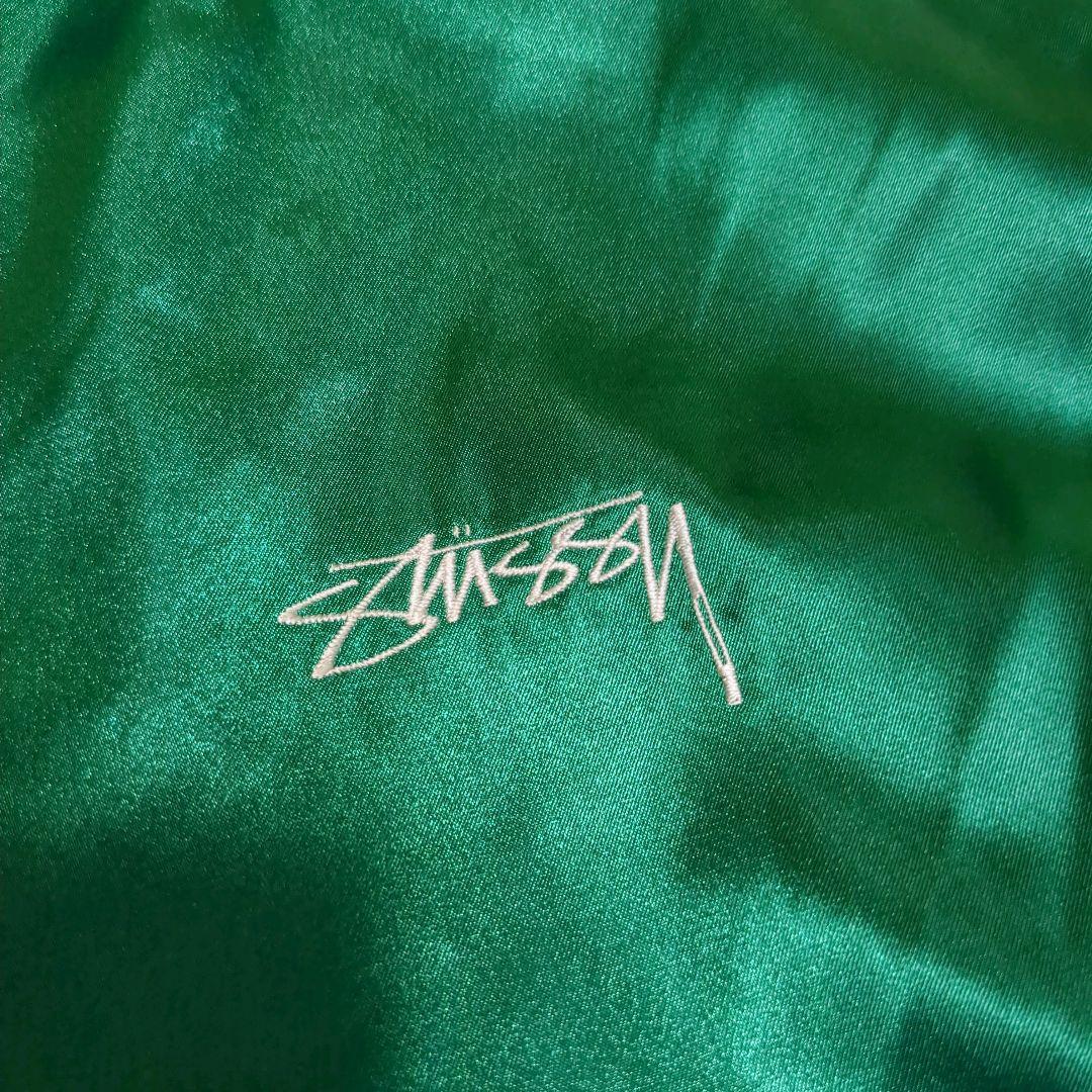 希少 STUSSY ステューシー リバーシブル サテン スカジャン 龍刺繍 M