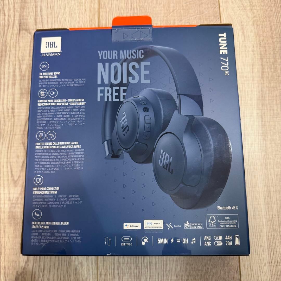 JBL TUNE 770NC ワイヤレスヘッドホン　ブルー