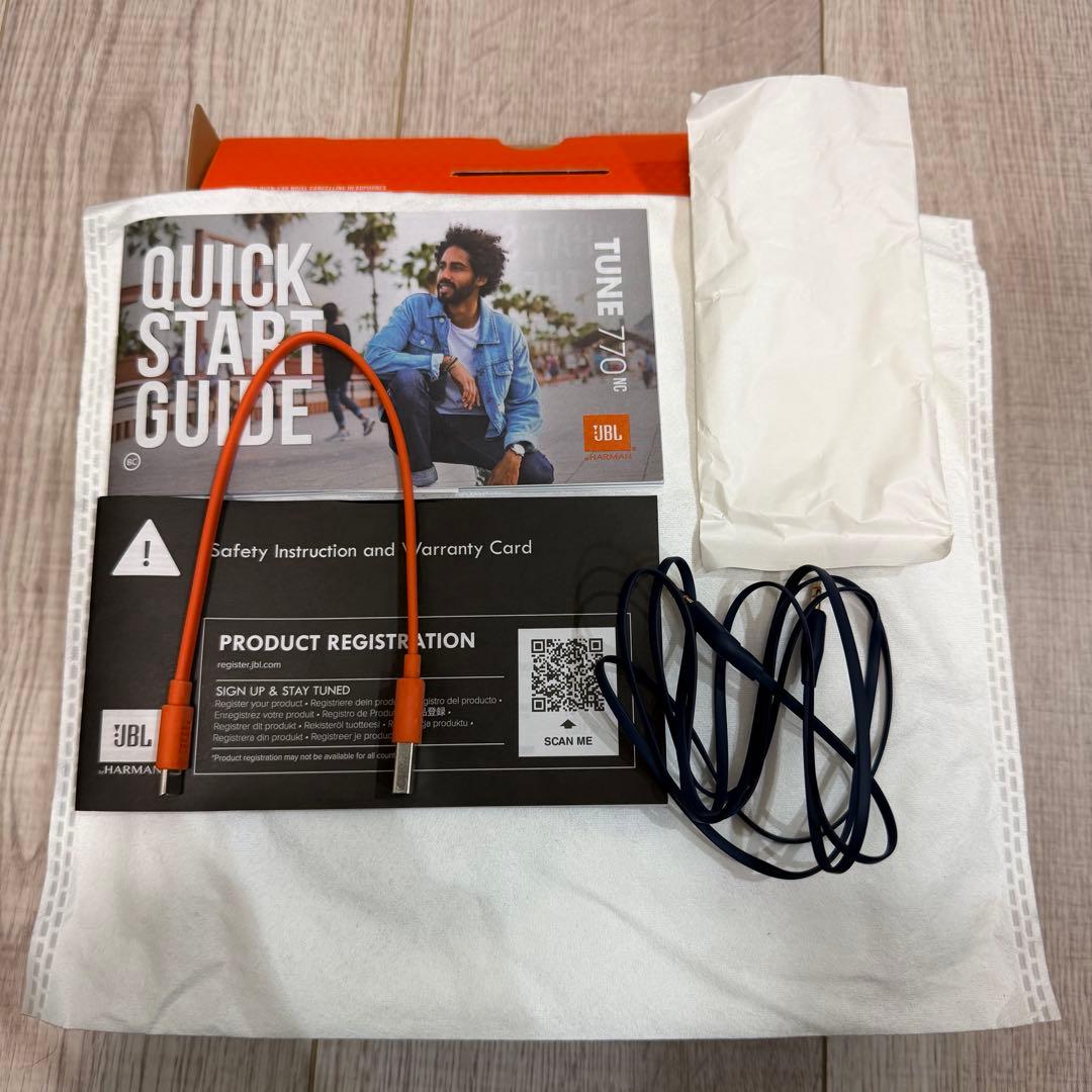 JBL TUNE 770NC ワイヤレスヘッドホン　ブルー