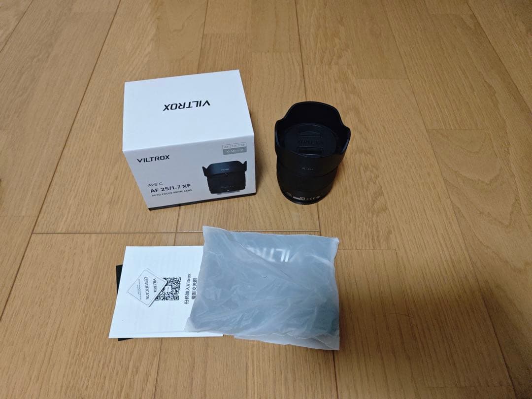 新品近い　VILTROX AF 25mm F1.7 XF 富士フィルムXマウント