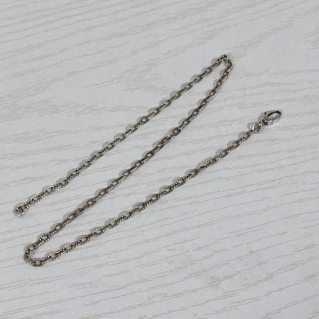 美品 グッチ ネックレス 燻 アラベスク あずきチェーン 925