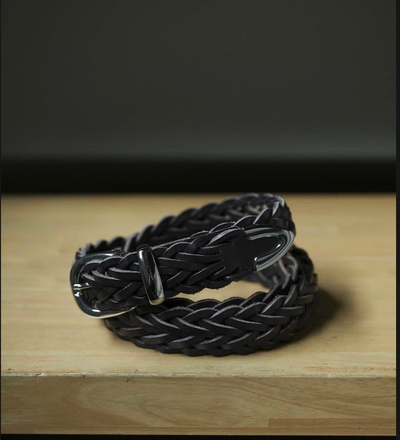 MB ULTIMATE FABRIC レザーメッシュベルト ブラック M