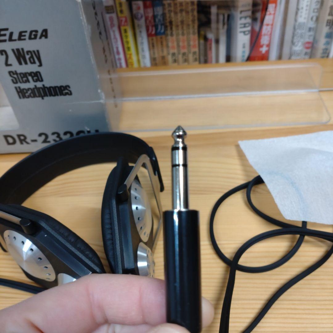 エレガ elega　dr 232ch　ステレオヘッドフォン　レトロ