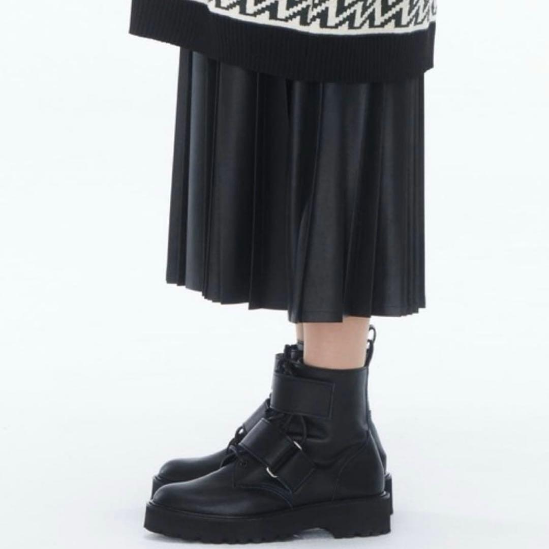 zucca レースアップベルトブーツ ブラック Mサイズ レザー ブーツ