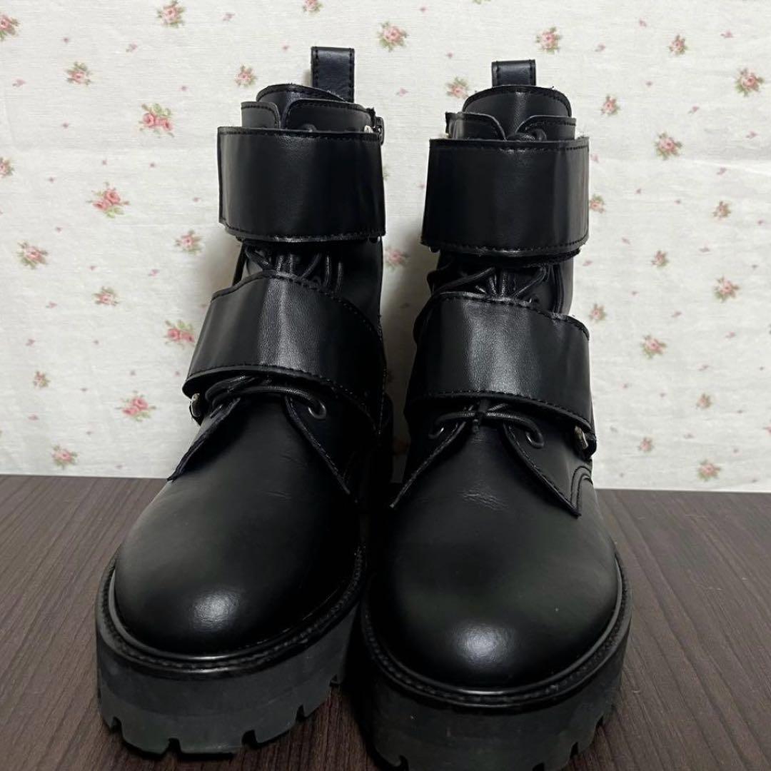 zucca レースアップベルトブーツ ブラック Mサイズ レザー ブーツ