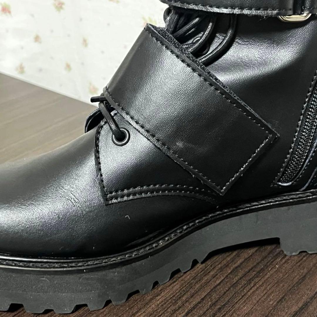 zucca レースアップベルトブーツ ブラック Mサイズ レザー ブーツ