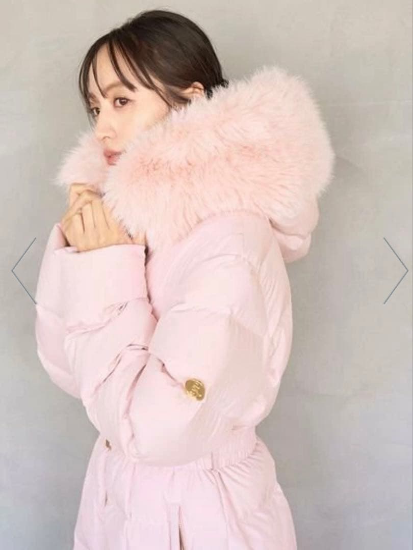 専用♡snidel スタイルアップフレンチダウンロングコート　ピンク　スナイデル