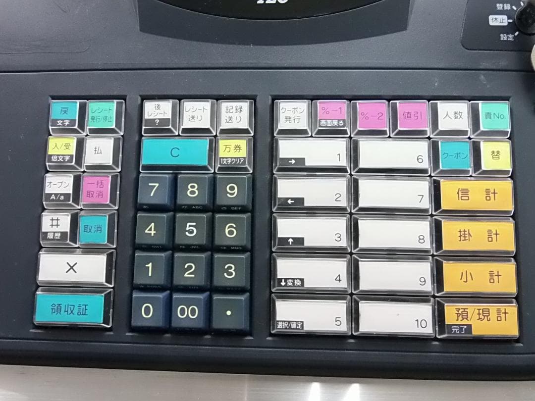 人気の黒1108設定無料東芝MA-660物販向10部門　インボイス対応レジスター