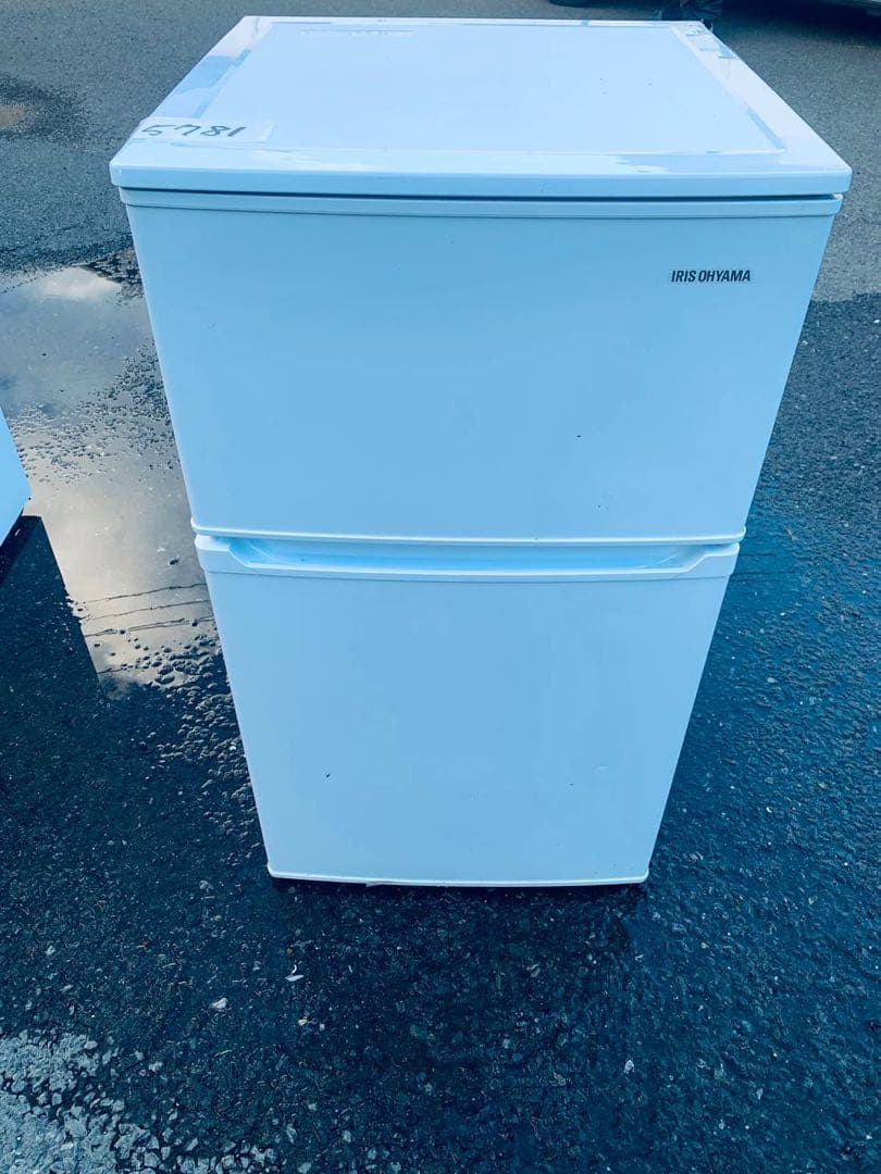 ♻️送料設置無料　アイリスオーヤマ ノンフロン冷凍冷蔵庫　IRSD-9B-W
