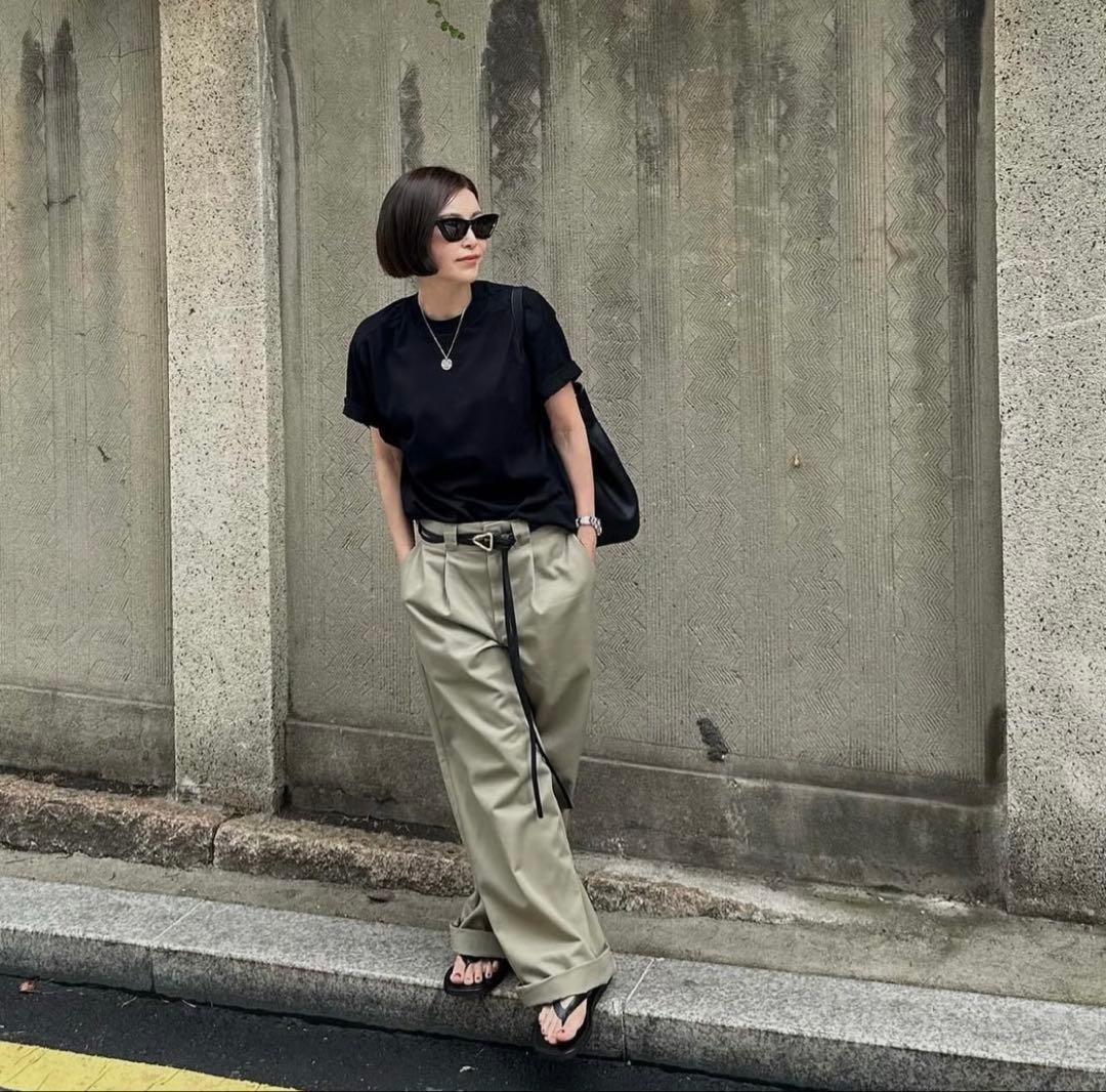 oksoon カーキ パンツ