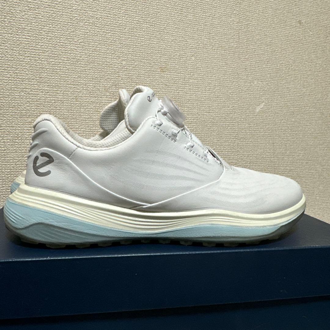 エコーゴルフシューズ　レディース　GOLF LT1 防水レザースパイクレス