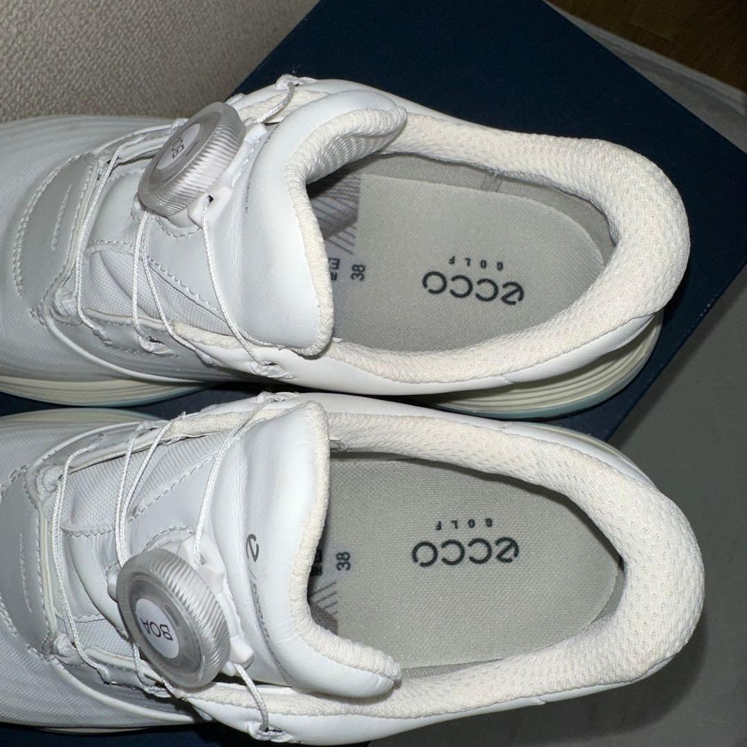 エコーゴルフシューズ　レディース　GOLF LT1 防水レザースパイクレス