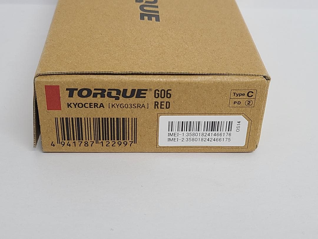 【美品】TORQUE G06 au KYG03 レッド SIMフリー 新品同様