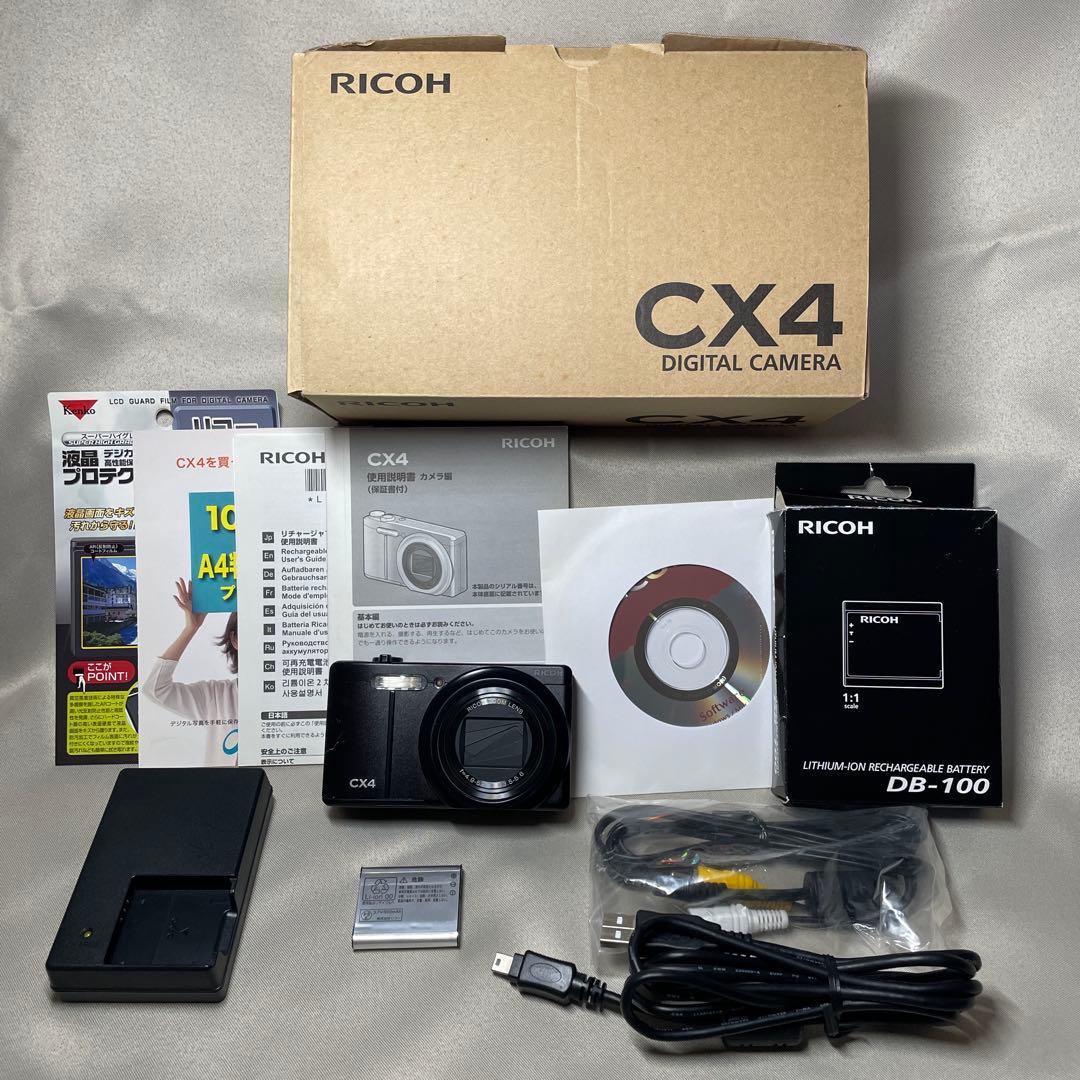 RICOH CX4 デジタルカメラ 動作品 新品予備バッテリー付