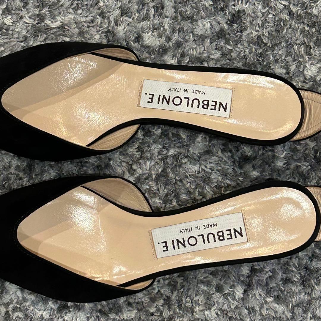 【未使用美品】ネブローニ　アンクルストラップパンプス ブラック　37