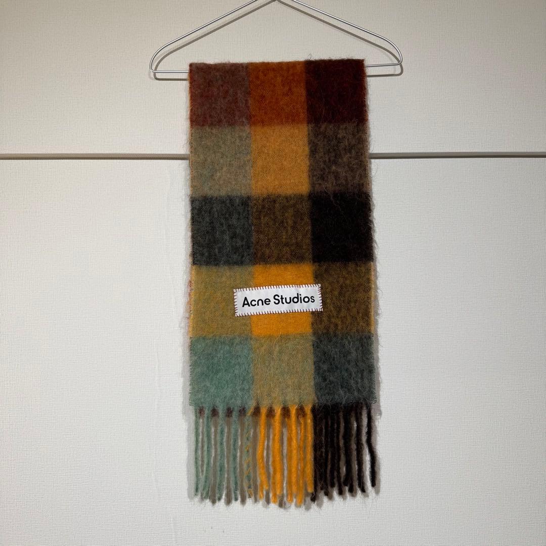 小物 Acne Studios / Multicolor Checked Scarf