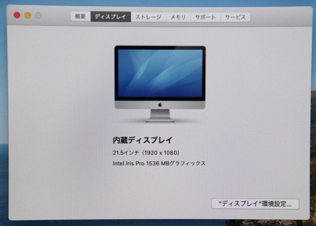 Apple iMac Late 2013 21.5インチ