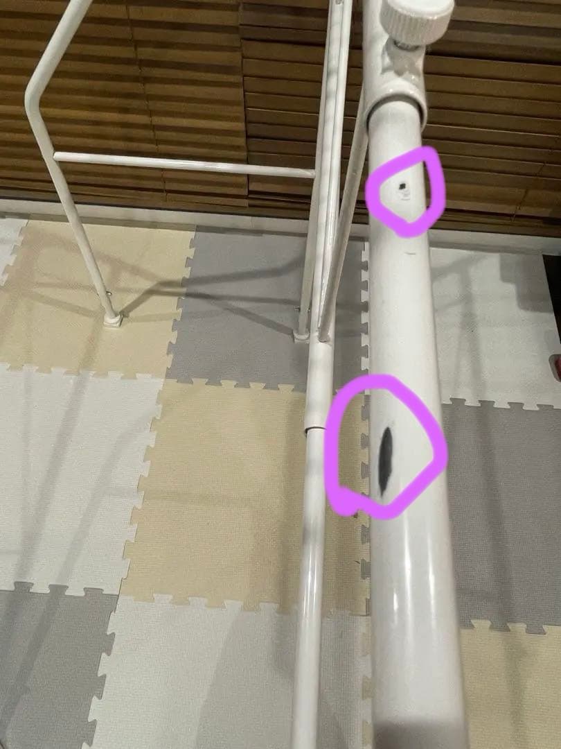 多機能ランドリーラック　棚板、カゴ２つ付き　ホワイト